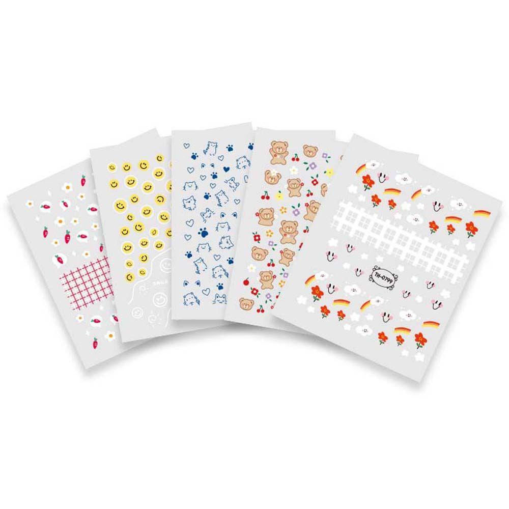 Miếng Dán Trang Trí Móng Tay Hình Thỏ Mặt Cười Nơ Thời Trang Dành Cho Nữ