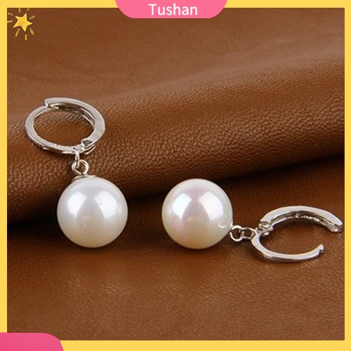 Bông tai nữ đính ngọc trai giả sang trọng