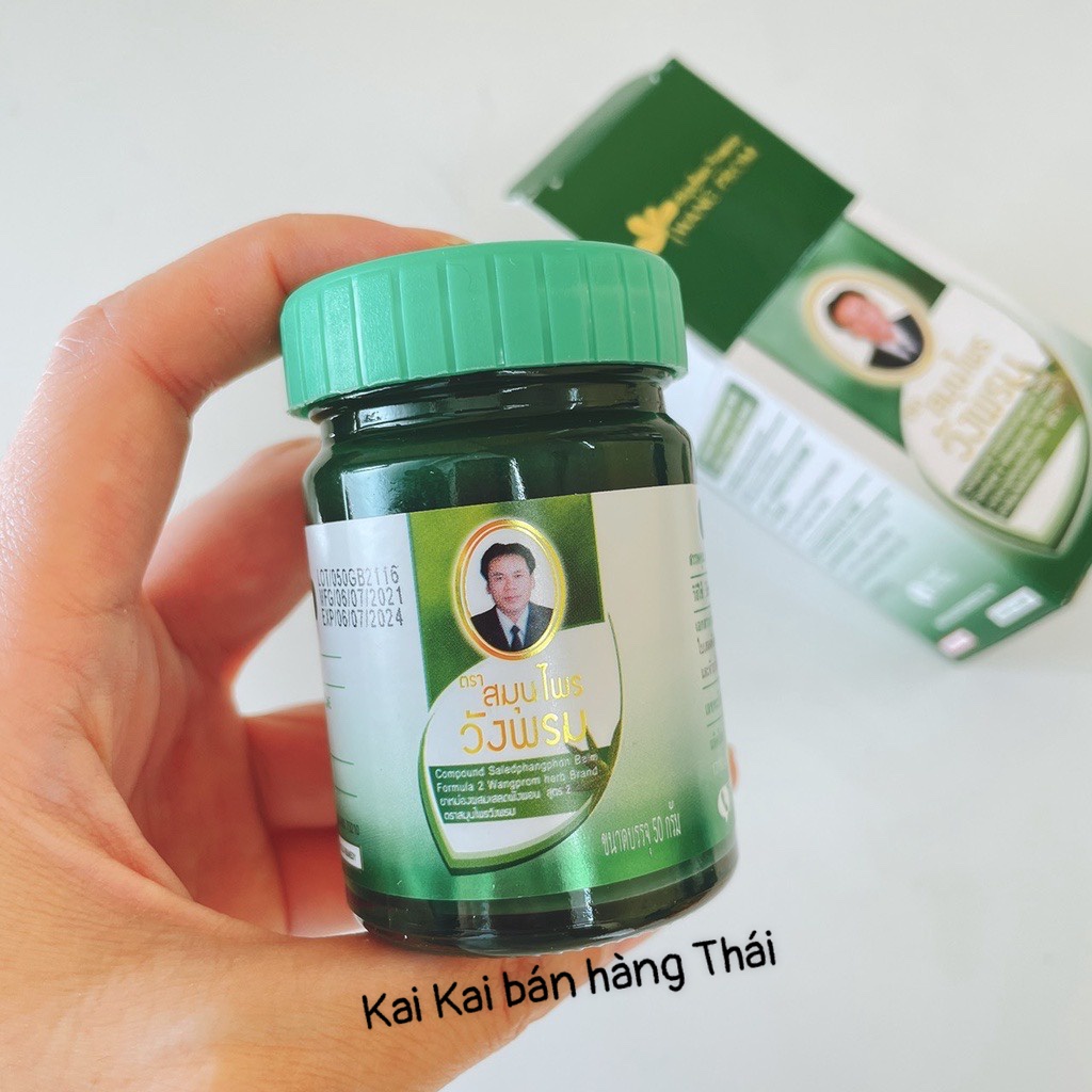 [Date 2025] Dầu cù là xoa bóp thảo dược Wang Prom Thái Lan Chính Hãng 50g
