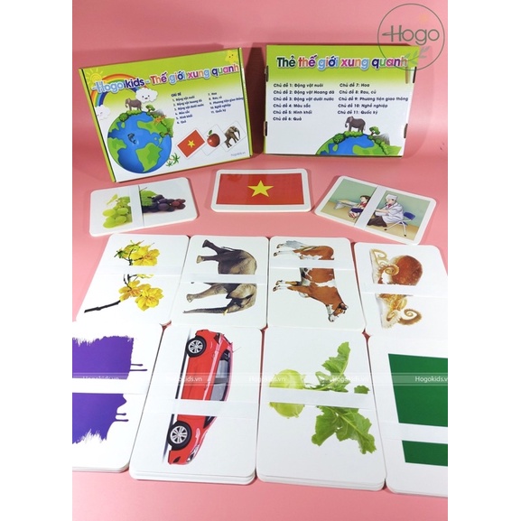 [HÀNG CHUẨN] Bộ Thẻ Học Thông Minh Flashcard Chất Lượng Cao Size Lớn