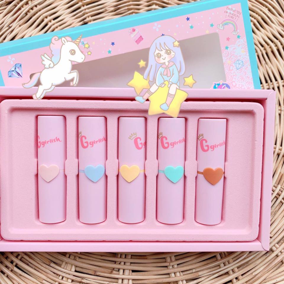 Set son Unicorn Ggirlish 5 cây lớn