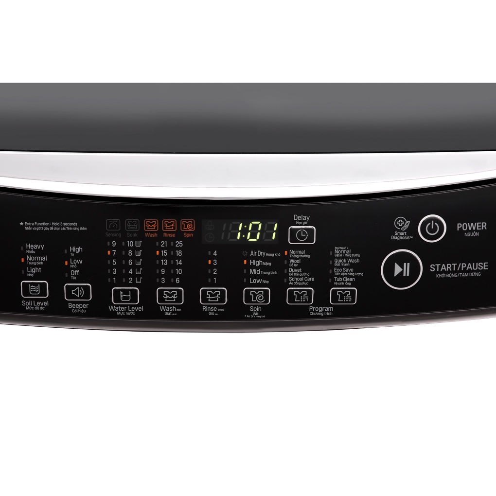 Máy giặt LG Inverter 9 kg T2109VSAB 2020 - Showroom Tivi TPHCM
