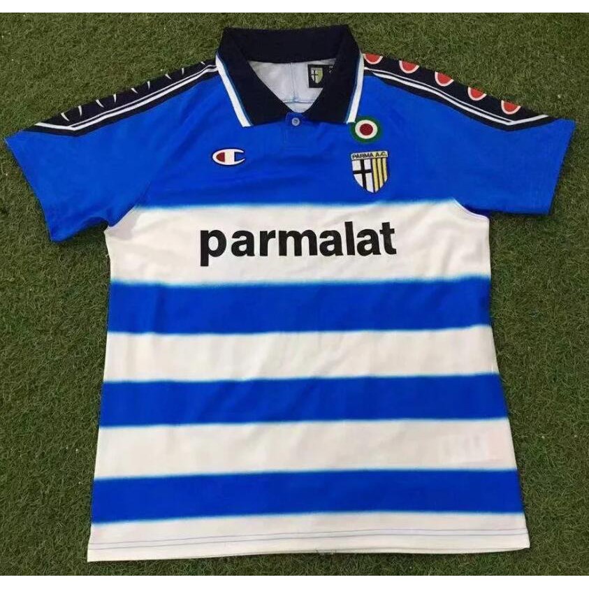 Áo Thun Bóng Đá 98 99 00 Parma 1998 1999 2000 Phong Cách Cổ Điển