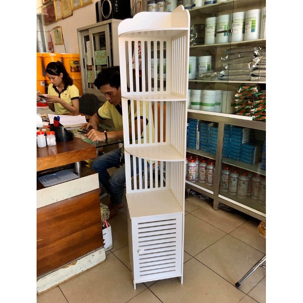 Tủ kết hợp kệ góc tam giác phòng tắm 4 tầng thương hiệu IGEA IG125 | BigBuy360 - bigbuy360.vn