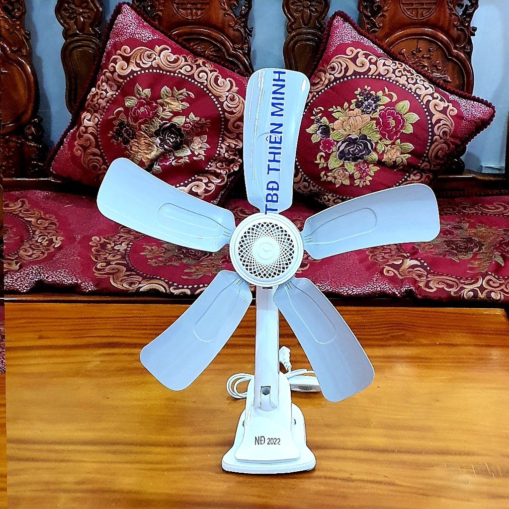 QUẠT KẸP MINI ĐIỆN 220V 5 CÁNH