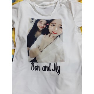 ÁO IN HÌNH CHÍNH CHỦ 2 mặt,TRƯỚC IN HÌNH SAU LƯNG  IN TÊN THEO YÊU CẦU