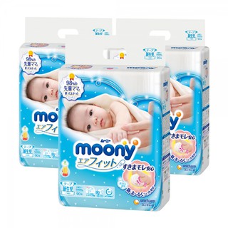 Mua 03 gói Bỉm/ Tã Quần Moony của Unicharm chính hãng đủ size  M58/ L44/ XL38/ XXL26 Boy/Girl (Bé Trai/Bé Gái)