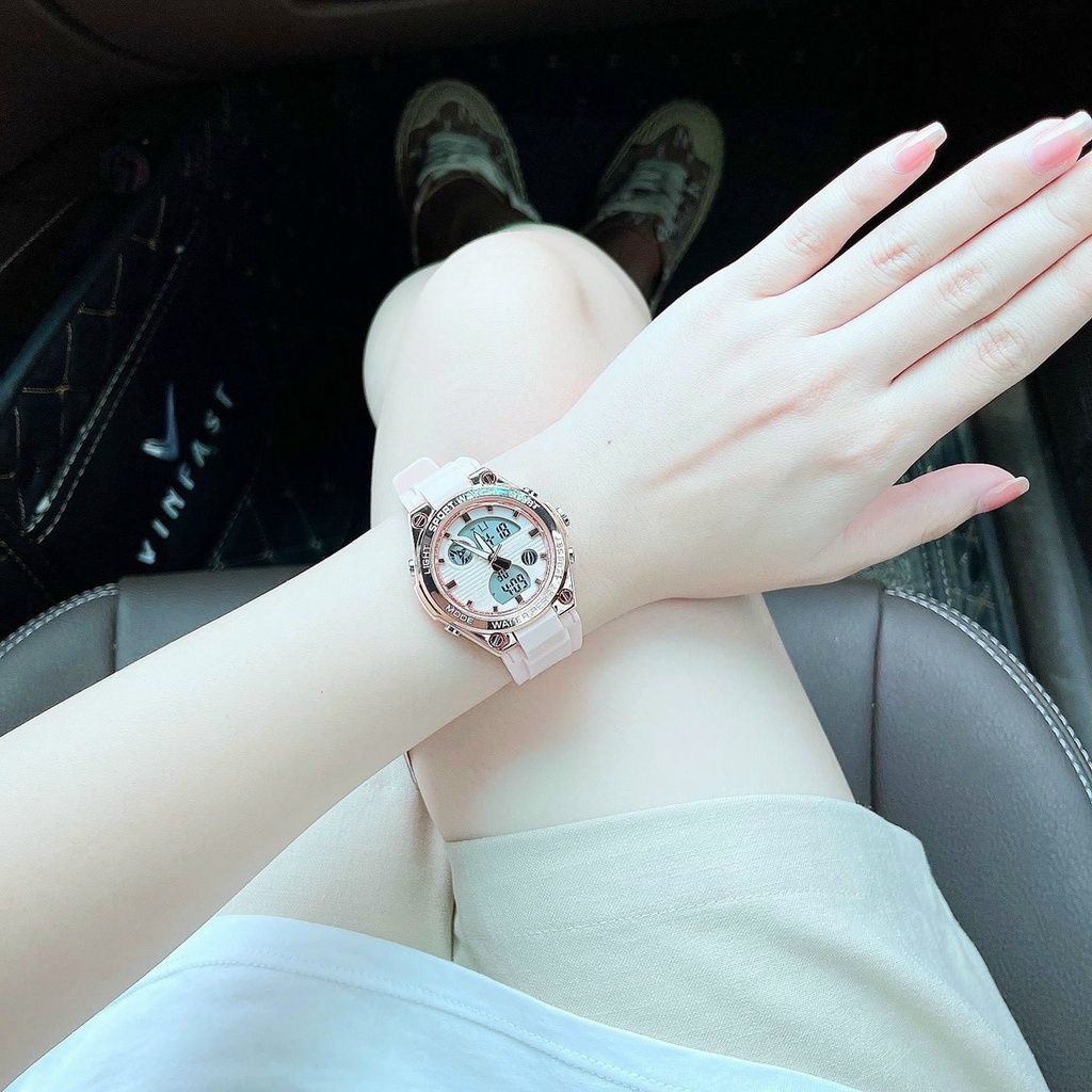 Đồng hồ thể thao nữ , Samda by Kimio  chống nước , máy nhật, mặt kính chống xước