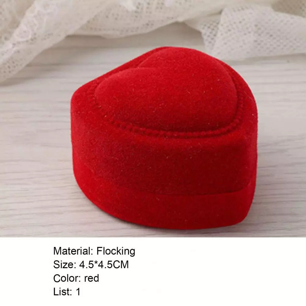 [Mới] Hộp Đựng Nhẫn Hình Trái Tim mini Tinh Tế Sắp Xếp Gọn Gàng Cho Đính Hôn / Trang Sức