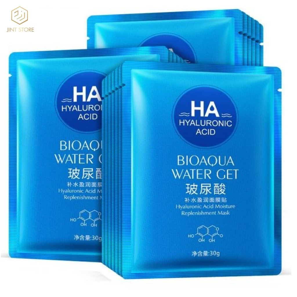 Mặt nạ Bioaqua Water Get HA cấp ẩm trắng da - mặt nạ dưỡng da JINT