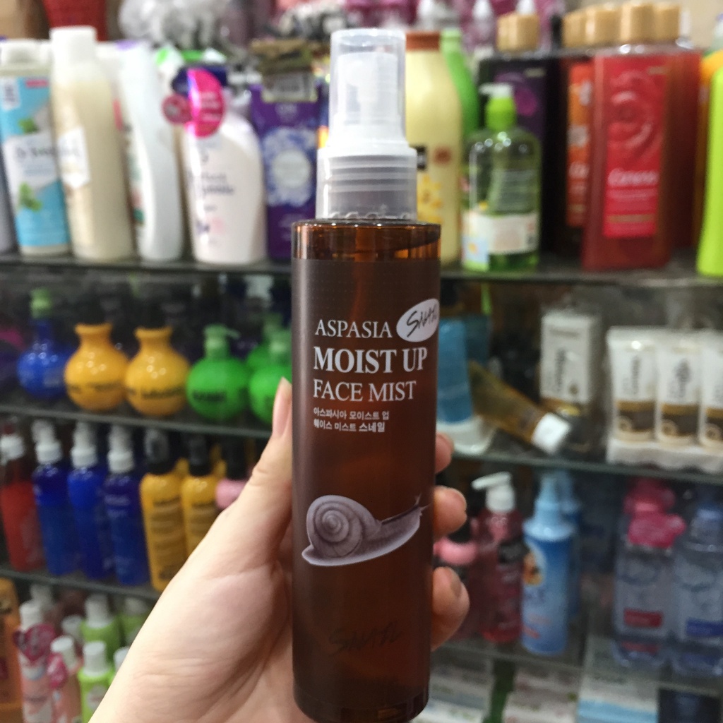 XỊT KHOÁNG ỐC SÊN ASPASIA MOIST UP FACE MIST SNAIL 150ML