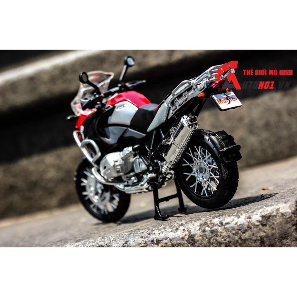 MÔ HÌNH BMW R1200GS RED BLACK 1:12 MAISTO 4530