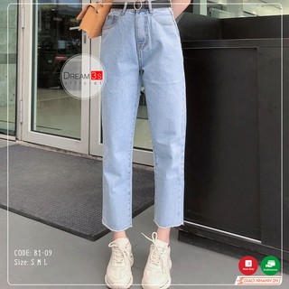 Quần baggy nữ, quần bò nữ cao cấp Dream3s ống suông, phù hợp đi học, đi làm, đi cafe