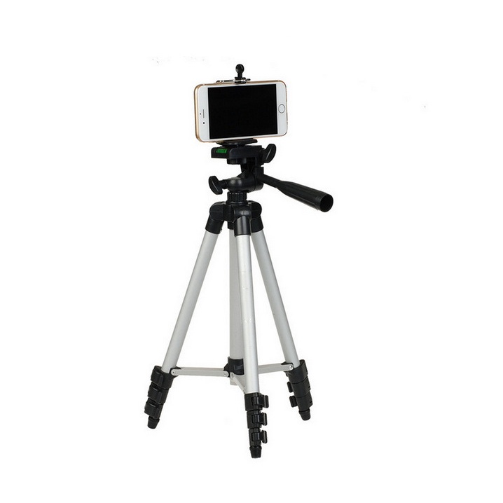 Gậy chụp hình Tripod 3110, 3120 tặng túi dây rút và kẹp điện thoại máy ảnh chụp hình sản phẩm live tream kèm remote