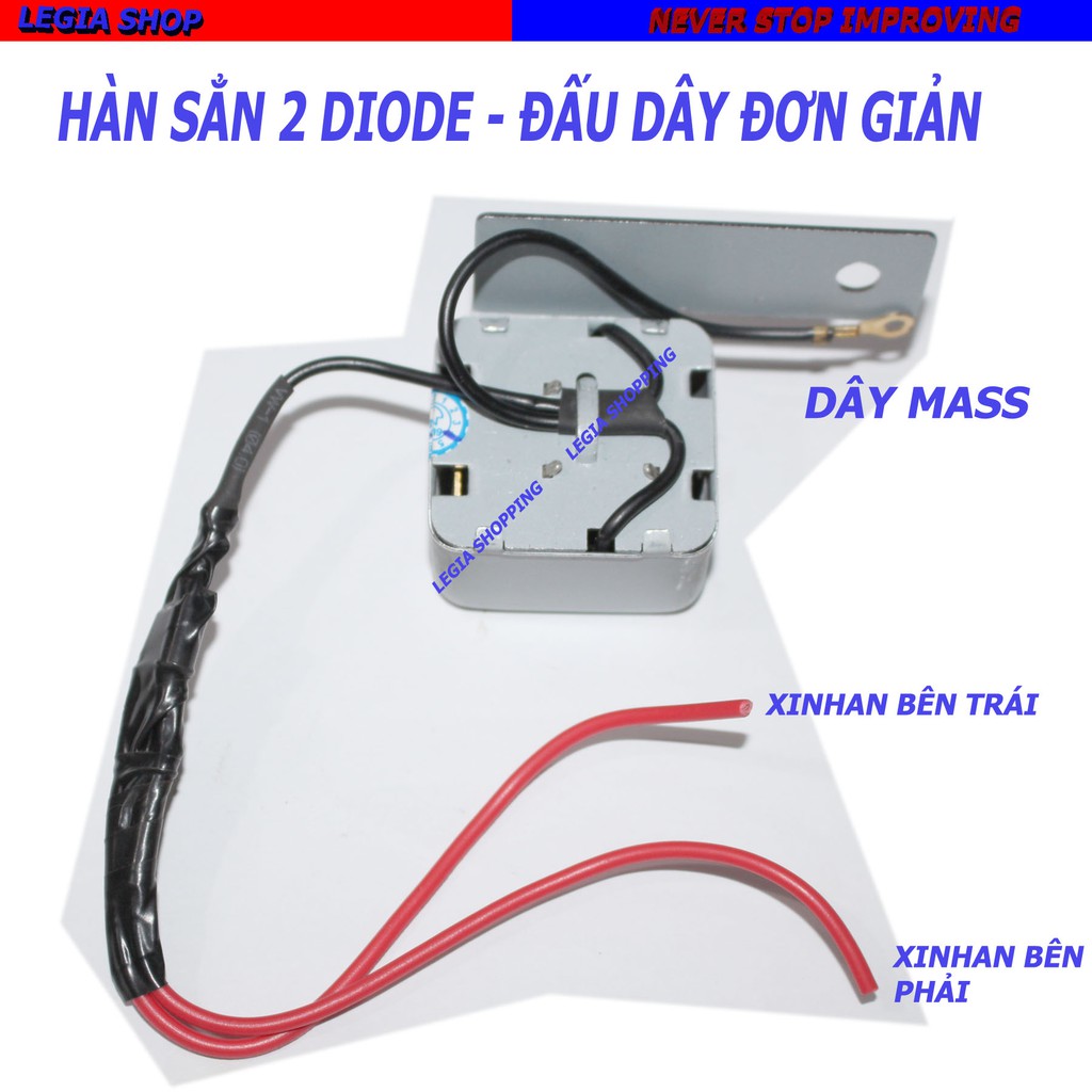 CỤC KÊU TING TONG HIỆU BIKER - HÀN SẲN DIODE - GẮN ĐƠN GIẢN