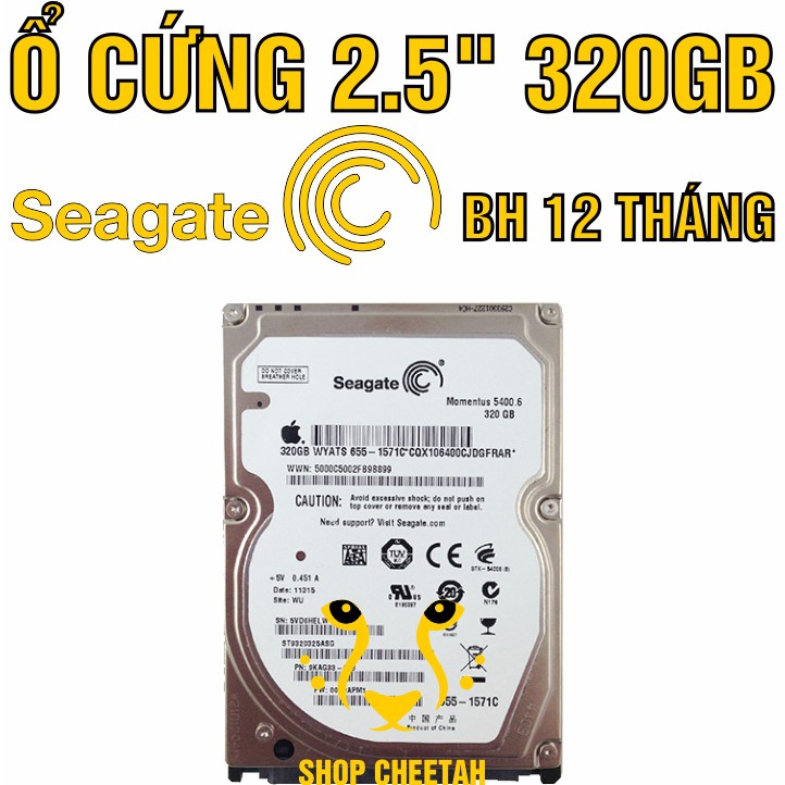 HDD 2.5” 500GB/320GB – Ổ cứng Laptop chính hãng Hitachi/Toshiba/Seagate/Western Digital – Bảo hành 12 tháng – Mới 99%