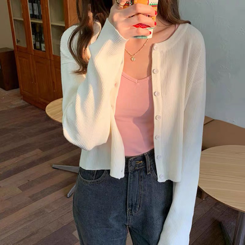 Áo khoác cardigan cổ tròn chất mịn - AK511 | BigBuy360 - bigbuy360.vn