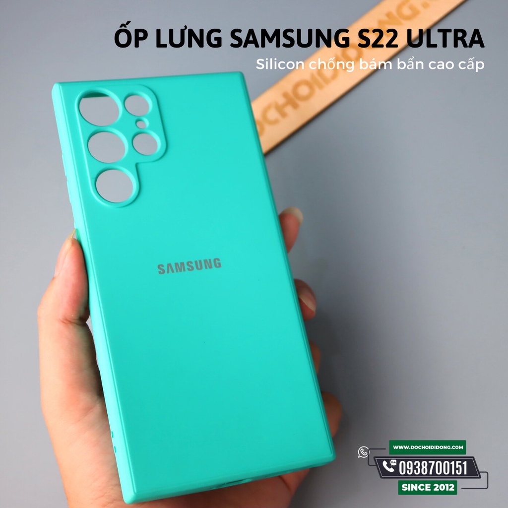 Ốp Lưng Samsung S22 Ultra Silicon Chống Bẩn Cao Cấp