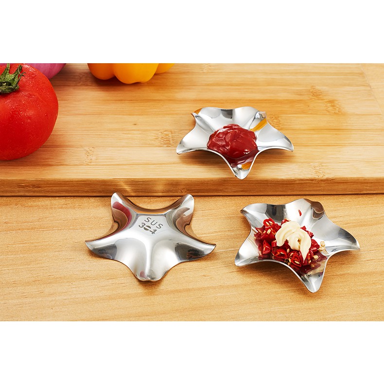 Bộ 2 chén đựng nước chấm 304 - Onlycook - 9x9cm