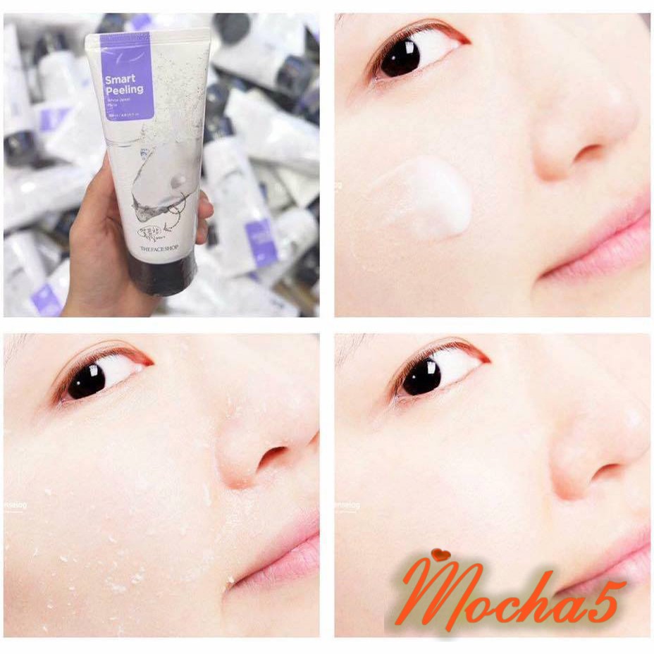 Tẩy tế bào da chết ngọc trai TFS White Jewel Peeling The Face Shop làm sạch da dễ dàng 120ml | BigBuy360 - bigbuy360.vn