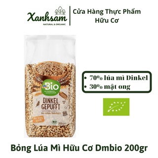 Bỏng lúa mì hữu cơ dmbio 200gr - xanhsam organic