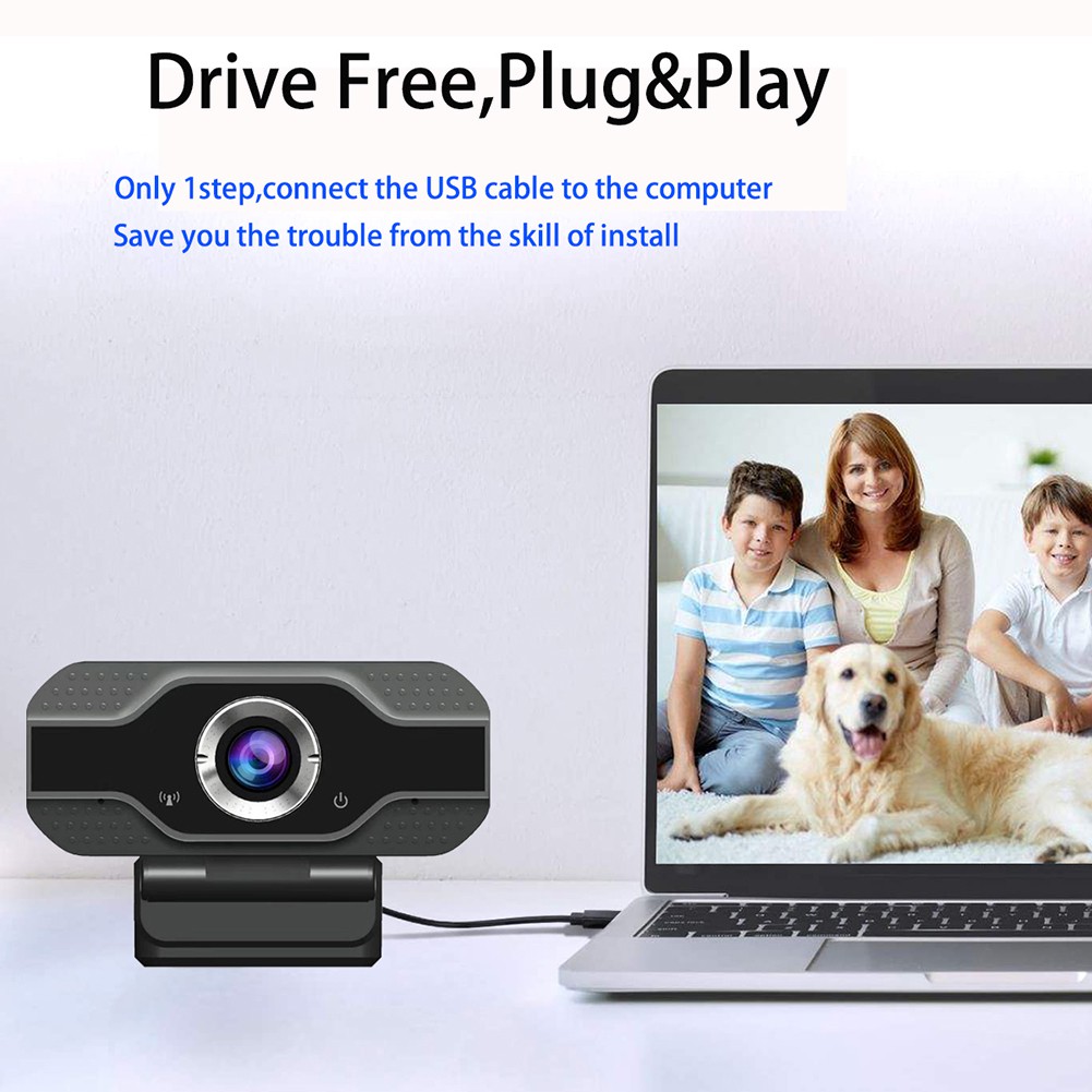 Webcam Tự Động Lấy Nét 1080p Kèm Micro Cho Máy Tính Laptop | BigBuy360 - bigbuy360.vn