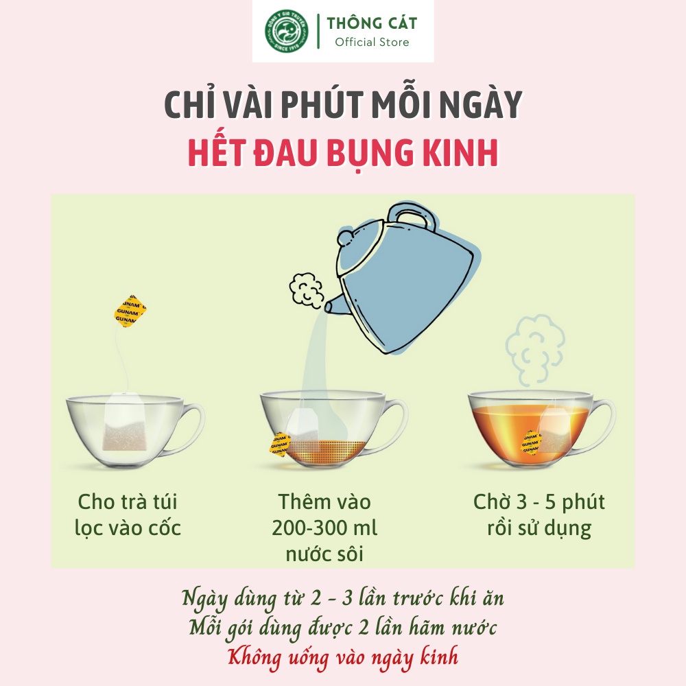 Combo nội tiết tố nữ Đông y Thông Cát - Điều hòa kinh nguyệt,ổn định nội tiết tố nữ và mang lại làn da khỏe đẹp từ trong
