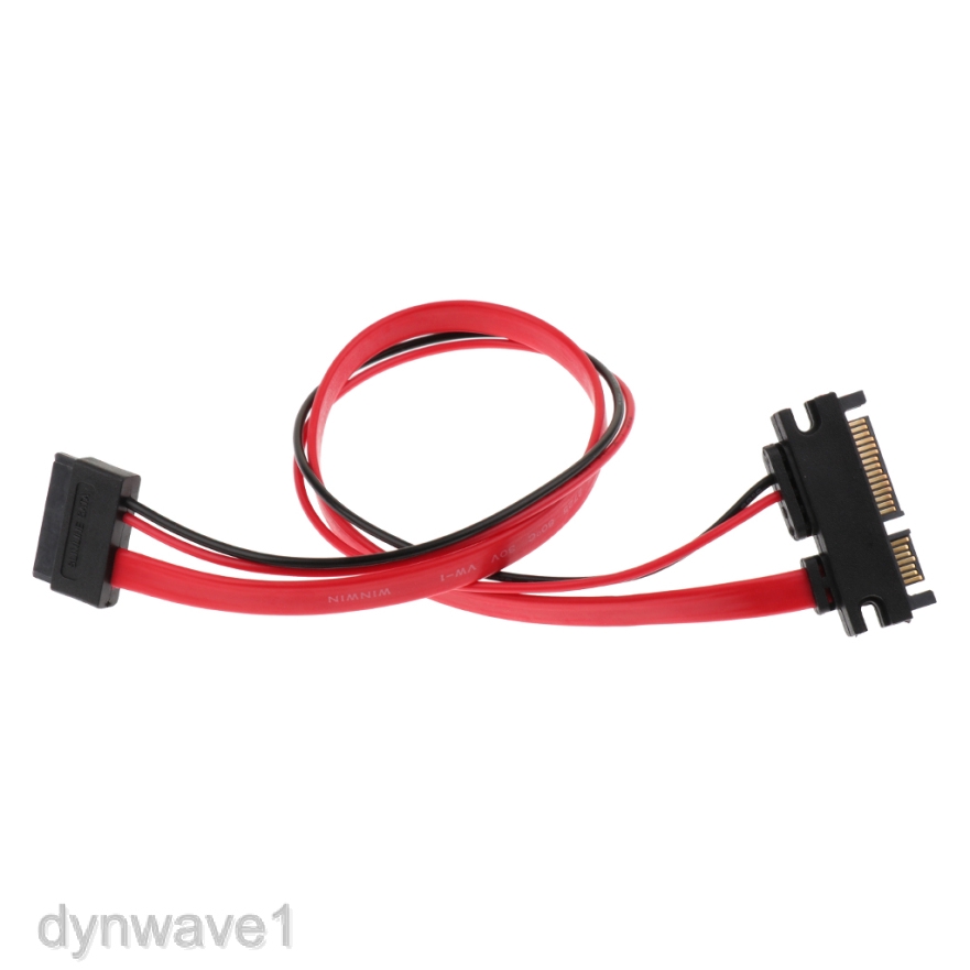Dây cáp mở rộng SATA 22 chấu đầu cắm sang SATA 13 chấu  lỗ cắm 40.64cm