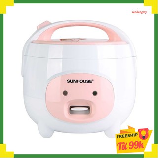 Nồi cơm nắp gài sunhouse 1.8 lít shd8607w - hàng chính hãng