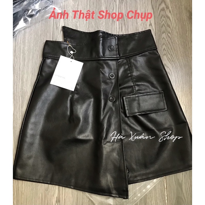 Quần Da Giả Váy Vạt Chéo 3 Cúc ❤️GIẢM 30%❤️Quần Giả Váy Da | BigBuy360 - bigbuy360.vn