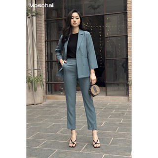 [HÀNG CÓ SẴN]Set vest nữ thiết kế Mosohali Fiona trẻ trung năng động (Áo vest + Chân váy)