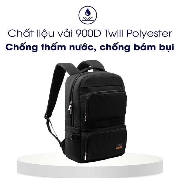 Balo laptop 15.6 inch Kmore The Leon, balo đựng máy tính thời trang cao cấp