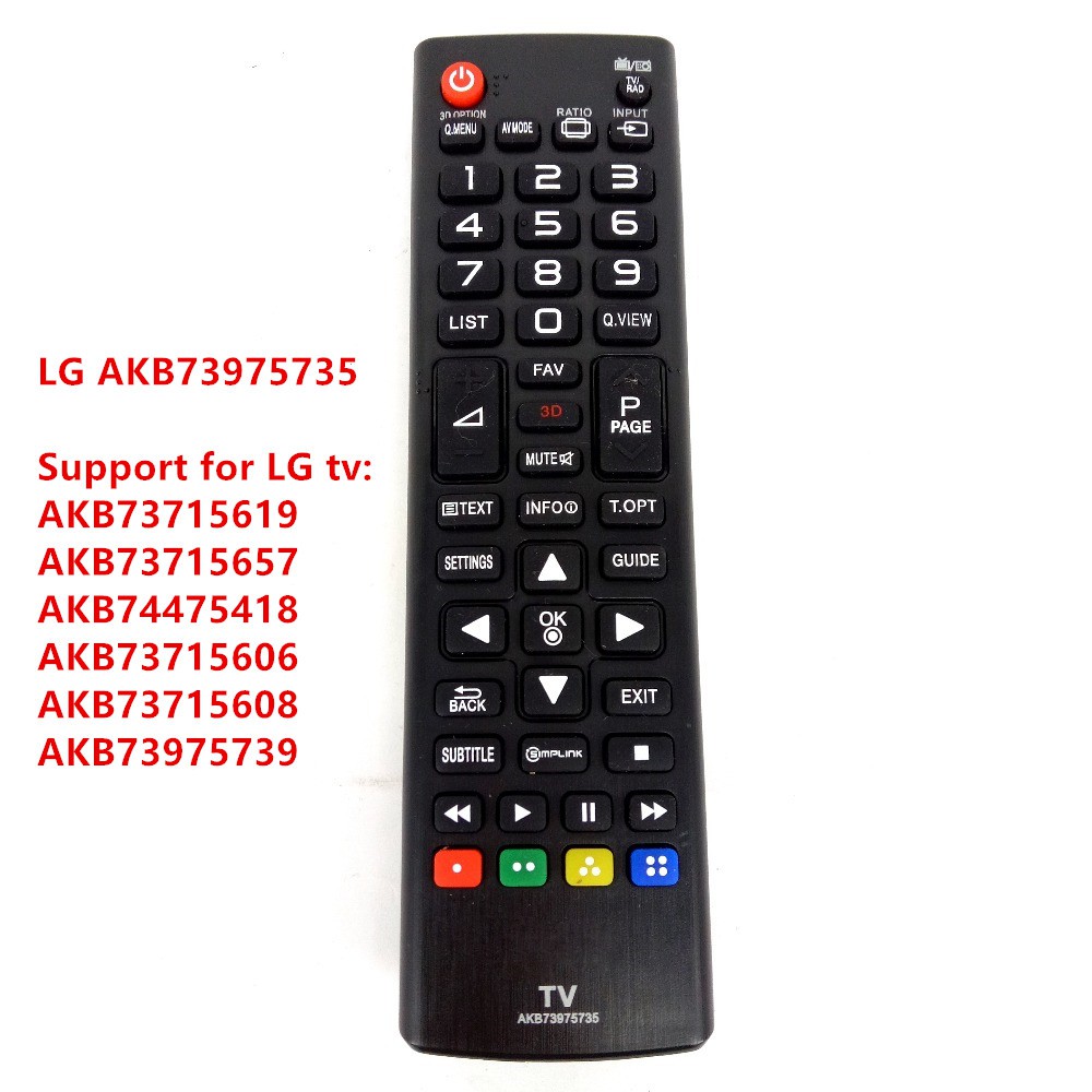 Remote Điều Khiển Từ Xa Cho LG AKB73975735 Cho AKB73715619 Akb73715657 Akb74475418 Akb73715606 Akb73715608 Akb73975739 Remote Tv