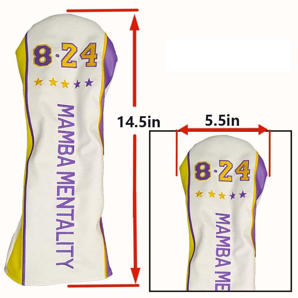 GLENES Unisex Golf Club Headcover Accessories Wood Head Covers Golf Putter Cover For Hybrid Kobe Anniversary Mallet Putter Blade Putter Golfer Equipment Golfer Gift Club Head Protector