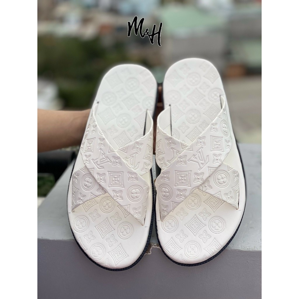 Dép Quai Chéo L.V Nam, Nữ, Unisex Thiết Kế Thời Trang Cao Cấp,Siêu Êm & Siêu Chất Lượng