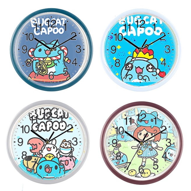 Đồng hồ treo tường capoo DHTI34 stitch cute dễ thương 13 đến15cm