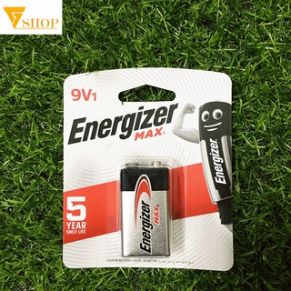 Combo 5 Vỉ Pin Vuông, Pin 9V Energizer Alkaline (1 vỉ 1 viên )
