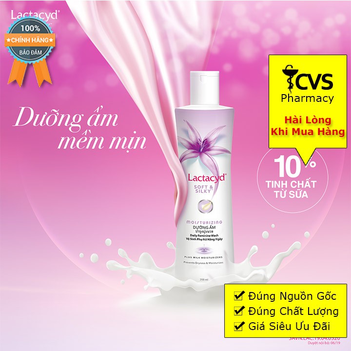 Dung Dịch Vệ Sinh Lactacyd  Soft &amp; Silky 150ml/250ml