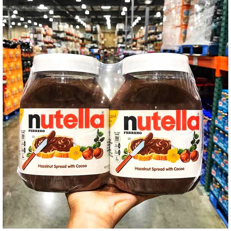 [NUTELLA USA] BƠ HẠT PHỈ CACAO SOCOLA PHẾT SANDWICH NUTELLA SPREAD TWIN PACK 26.5 OZ 950G CỰC NGON (CHUẨN COSTCO USA)