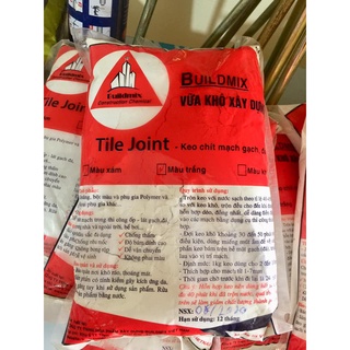 Keo chít mạch màu trắng, bột chà ron - Buildmix Tile Joint - Túi 1kg