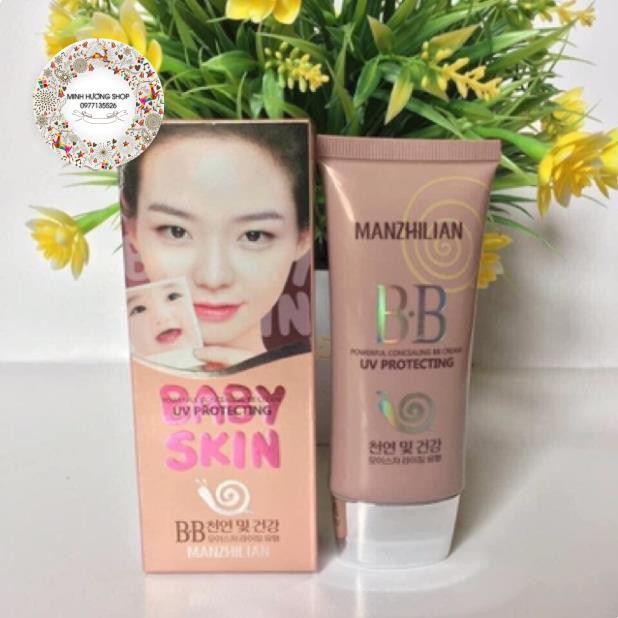 Kem nền BB Baby Skin 🍓tinh chất ốc sên🍓 lên tông trắng mịn dùng được cho da mụn , da nhạy cảm | BigBuy360 - bigbuy360.vn
