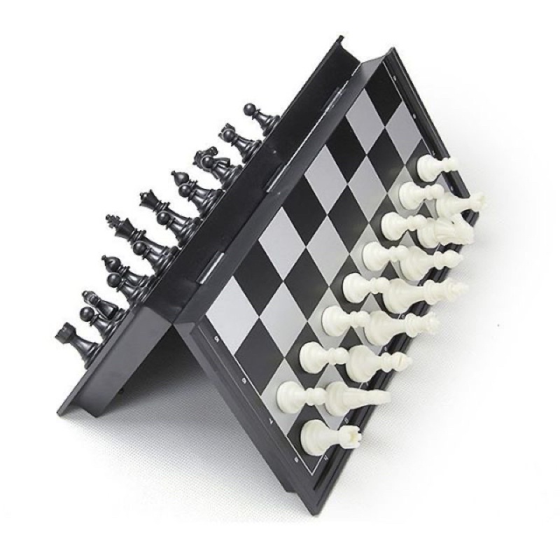 bộ cờ vua loại lớn siêu đẹp - có nam châm hút - giải trí hữu ích - mb4812b-c ( kích thước 33.33.2,1cm)
