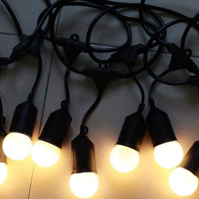 Dây đuôi đèn led trang trí 5m 15 Đui/ 10m 20 Đui- Loại cao cấp/ Dây đui đèn led trang trí