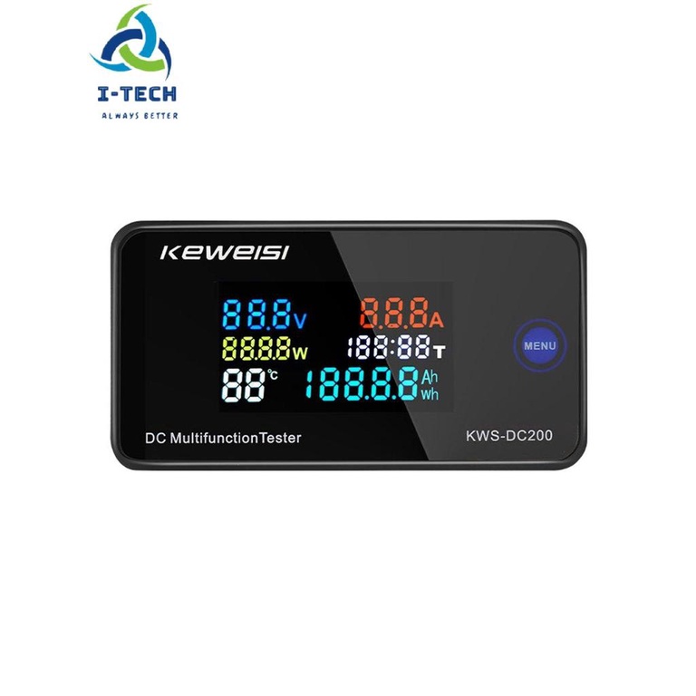 ⚡Khuyến mại⚡DC 0-200V Voltmeter Ammeter KWS Power Energy Meter LED Digital DC Wattmeter Electric Meter With Reset Function