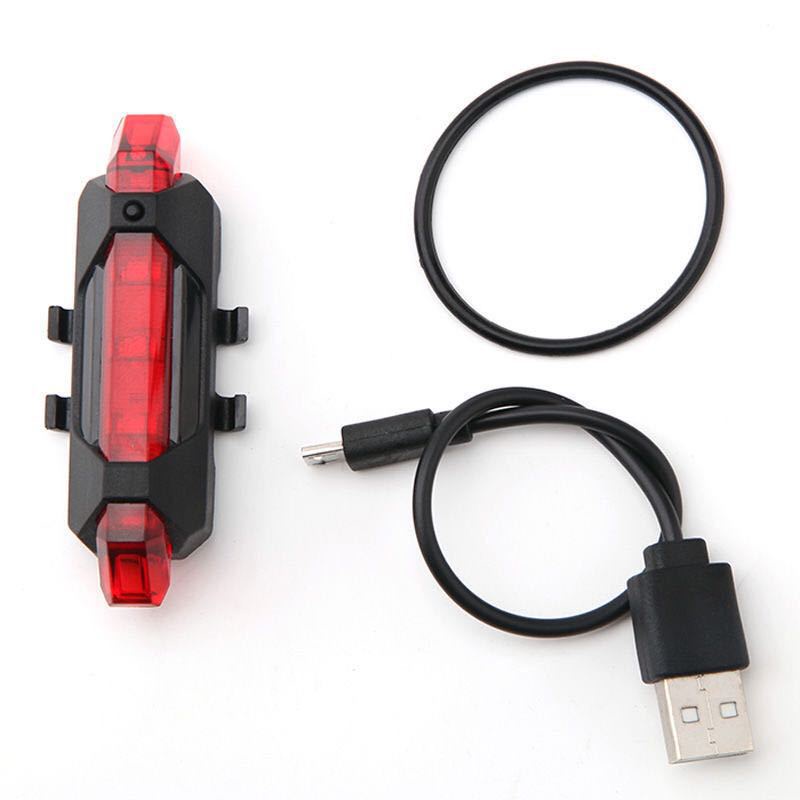 Đèn LED tín hiệu gắn đuôi xe đạp có thể sạc lại bằng cổng USB