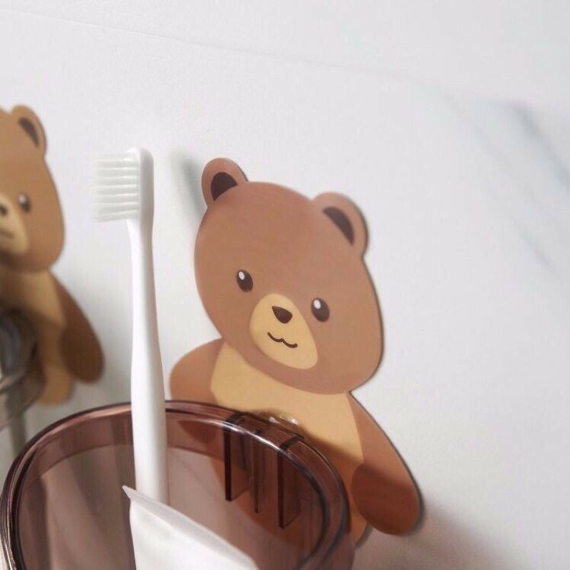 Ly cốc đựng bàn chải kem đánh răng dán tường