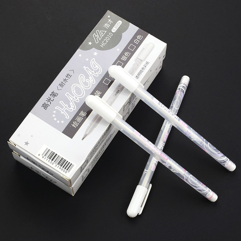 Bút gel trắng Touchcool, bút đi nét mềm mại