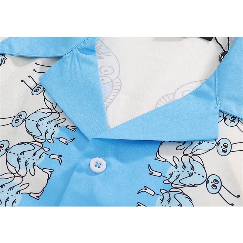 Áo Sơ Mi Ngắn Tay In Họa Tiết Hoa Động Vật Thời Trang Chất Lượng Cao Thoải Mái