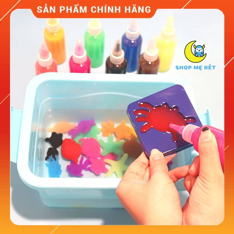 Bộ đồ chơi nước tạo hình 3D, nước màu phép thuật 3D 10 màu siêu hấp dẫn cho bé