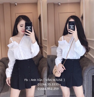 Sơ mi lệch vai